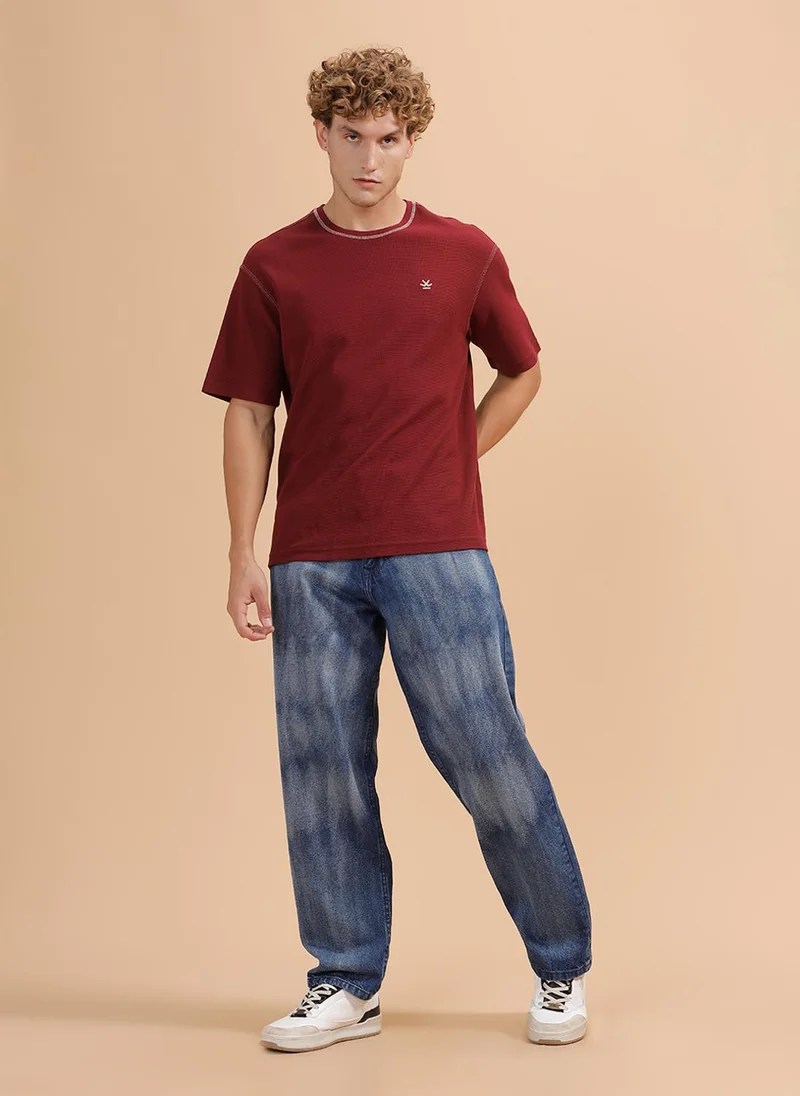روجن Heavy Fade Loose Fit Jeans | Blue